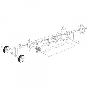 Сматывающее устройство для бассейна 2,7-4,4 м передвижное (Vagner)