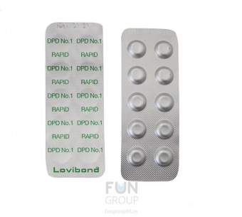 Таблетки для тестера DPD-1 Lovibond, комплект 5 пластин (50 таблеток)